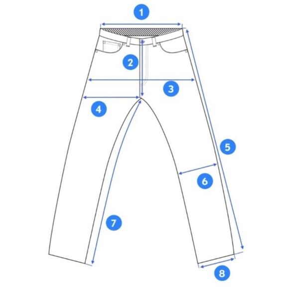 Measurement Guide - Jeans and Pants - Picture 1 of 1